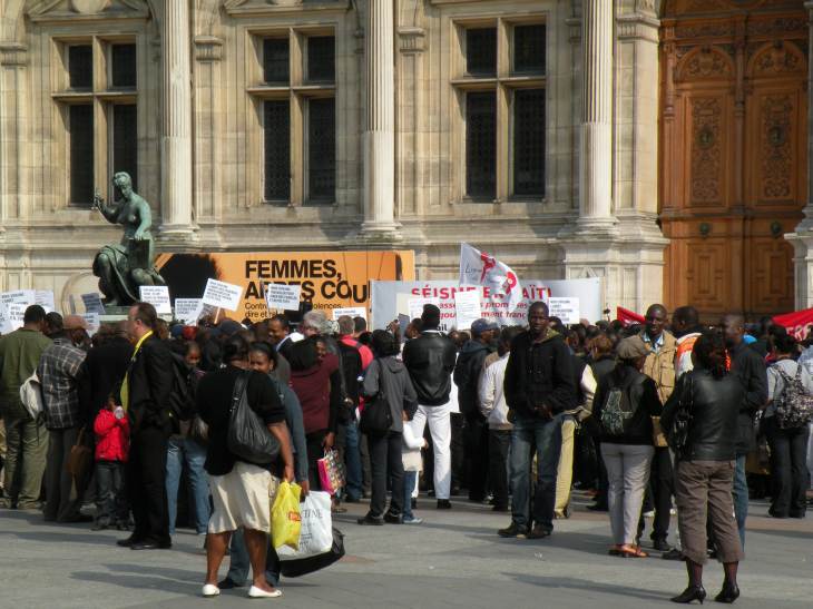  manifestation pour la régularisation des Haitiens